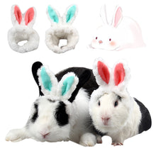 Load image into Gallery viewer, Cute Pet Cat Guinea Pig Chinchilla Hat With Ears Hamster Costume Ears Small Pet Headgear Decorative Hat
