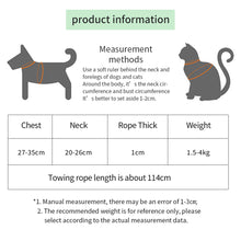 Load image into Gallery viewer, Pet Rabbit Mesh Vest Harness With Traction Rope Bunny Guinea Pig Vest Lead Small Animal Supplies
