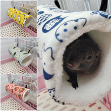 Load image into Gallery viewer, Hamster Cage Ferret Tunnel Hammock For Rat Warm Hamster Tube Toy Hanging Bed Cage For Hamster Rabbit Guinea Pig Small Animals
