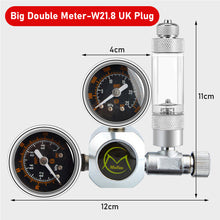 Load image into Gallery viewer, DIY Aquarium CO2 Regulator Magnetic Solenoid Kit CO2 Generator Control System Reactor Set Fine-Tuning Pressure Reducing Check Valve One-Way Bubble Counter Diffuser Fish Tank Accessories
