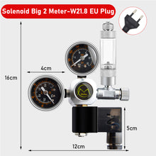Load image into Gallery viewer, DIY Aquarium CO2 Regulator Magnetic Solenoid Kit CO2 Generator Control System Reactor Set Fine-Tuning Pressure Reducing Check Valve One-Way Bubble Counter Diffuser Fish Tank Accessories
