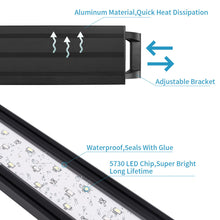 Load image into Gallery viewer, Full Spectrum Planted Aquarium LED Lighting Fish Tank Light Plants Growing Lights 20-60cm 110V-240V External Controller With Extendable Brackets Decoration Lamp
