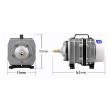 Load image into Gallery viewer, External AC E-magnetic Air Pump Fish Pond Oxygen Compressor High Power Air Aerator for Aquarium ACO Series Electromagnetic Fish Tank Aquarium Accessories
