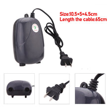 Load image into Gallery viewer, Aquarium Air Pump Mini Oxygen Compressor for Fish Tank with Check Valve Tube Single Double Outlet Aquatic Accessories 220V 240V 3W 5W
