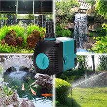 Load image into Gallery viewer, 3w 6w 10w 15w 25w Mute Aquarium Water Pump Ultra-Quiet Submersible Tank Fountain Side Suction Pump Energy-Saving Adjustable Fish Pond Filter 220V-240V
