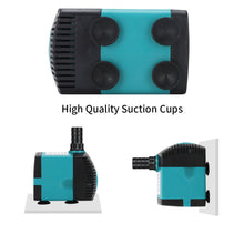 Load image into Gallery viewer, 3w 6w 10w 15w 25w Mute Aquarium Water Pump Ultra-Quiet Submersible Tank Fountain Side Suction Pump Energy-Saving Adjustable Fish Pond Filter 220V-240V
