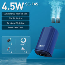 Load image into Gallery viewer, Silent Aquarium Oxygen Air Pump for Fish Tank 4 Outlet Adjustable Oxygenator Air Compressor Aerator with Check Valve Air Stone Aquatic Accessories 220v 3W/4.5W/6.5W/9W/12W/14W

