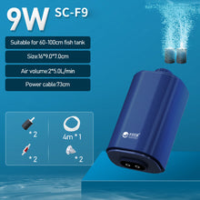 Load image into Gallery viewer, Silent Aquarium Oxygen Air Pump for Fish Tank 4 Outlet Adjustable Oxygenator Air Compressor Aerator with Check Valve Air Stone Aquatic Accessories 220v 3W/4.5W/6.5W/9W/12W/14W
