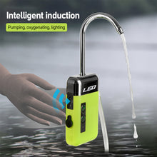Load image into Gallery viewer, 3 in 1 Fishing Oxygen Pump Intelligent Sensor USB Charging Portable LED Lighting Outdoor Fishing Oxygenation Air Pump Compression Resistance
