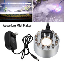 Load image into Gallery viewer, Aquarium Mist Maker LED Sprayer Fogger Atomizer Water Fountain Pond Fish Tank Decoration Supplies Lighting Humidifier Landscape Decorations
