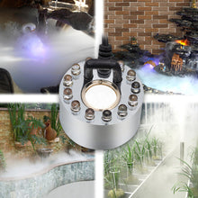 Load image into Gallery viewer, Aquarium Mist Maker LED Sprayer Fogger Atomizer Water Fountain Pond Fish Tank Decoration Supplies Lighting Humidifier Landscape Decorations
