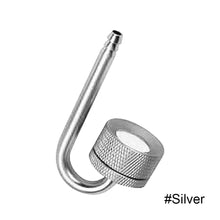 Load image into Gallery viewer, Aquarium CO2 Diffuser Fish Tank Check Valve U Shaped Bubble Atomizer Reactor Solenoid Regulator CO2 System For Plant With Suction Cup Bend Silver Tube DIY Diffusion Accessory
