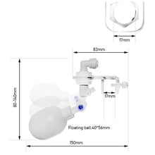 Load image into Gallery viewer, DIY Auto Aquarium Water Changer Kit Automatic Filling Water Replenishing Kit Water Filler Water Level Controller Power Free Fish Tank Adjustable Float Ball Valve Type
