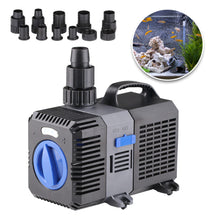 Load image into Gallery viewer, 3800-16000L/h Multifunctional Aquarium Submersible Water Pump Waterproof Pond Filter System for Fish Tank Garden Fish Pond Fountain ECO 20/40/70/80/100/120/140W
