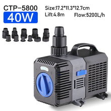 Load image into Gallery viewer, 3800-16000L/h Multifunctional Aquarium Submersible Water Pump Waterproof Pond Filter System for Fish Tank Garden Fish Pond Fountain ECO 20/40/70/80/100/120/140W
