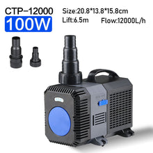Load image into Gallery viewer, 3800-16000L/h Multifunctional Aquarium Submersible Water Pump Waterproof Pond Filter System for Fish Tank Garden Fish Pond Fountain ECO 20/40/70/80/100/120/140W
