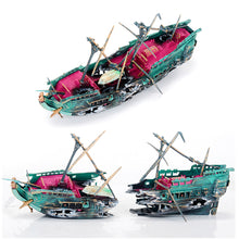 Load image into Gallery viewer, Large Aquarium Decoration Landscaping Pirate Ship Broken Boat Resin Ship Separated Sunk Wreck Air Split Shipwreck Fish Tank Accessories Pet Furniture Decor
