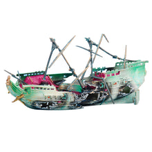 Load image into Gallery viewer, Large Aquarium Decoration Landscaping Pirate Ship Broken Boat Resin Ship Separated Sunk Wreck Air Split Shipwreck Fish Tank Accessories Pet Furniture Decor
