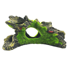 Load image into Gallery viewer, Aquarium Decoration Mountain View Resin Hollow Trunk Tree House Moss Hole Cave for Fish Tank Ornament Cave Landscaping Aquarium Rockery Wood Landscape
