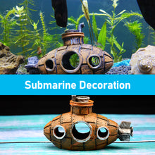 Load image into Gallery viewer, Fish Tank Resin Submarine Decoration Small Fish Hiding House Landscape Submarine Breeding Tank Ornaments Aquarium Supplies Aquarium Accessories
