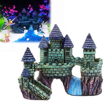 Load image into Gallery viewer, Artificial Stone-island Resin Aquarium Castle Decorations Ancient Castles Fish Tank Statue Rock Cave Building Decoration for Aquariums Landscaping Ornament
