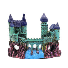 Load image into Gallery viewer, Artificial Stone-island Resin Aquarium Castle Decorations Ancient Castles Fish Tank Statue Rock Cave Building Decoration for Aquariums Landscaping Ornament
