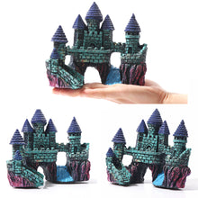 Load image into Gallery viewer, Artificial Stone-island Resin Aquarium Castle Decorations Ancient Castles Fish Tank Statue Rock Cave Building Decoration for Aquariums Landscaping Ornament
