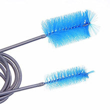 Load image into Gallery viewer, Aquarium Cleaning Brush Stainless Steel Flexible Bent Tube Brush Water Air Tube Pipe Hose Cleaner Fish Tank Accessories
