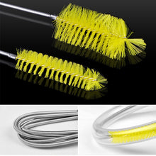 Load image into Gallery viewer, Aquarium Cleaning Brush Stainless Steel Flexible Bent Tube Brush Water Air Tube Pipe Hose Cleaner Fish Tank Accessories
