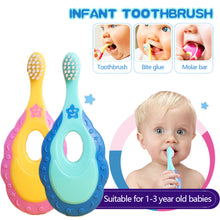 Load image into Gallery viewer, Kids Toothbrush Infant Toothbrush with Handle Oral Care Cleaning Training Toothbrush Soft Hair Brush for Toddler 1-3T
