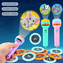 Load image into Gallery viewer, Baby Sleeping Story Book Flashlight Projector Torch Lamp Toy Early Education Toy for Kid Holiday Birthday Xmas Gift Light Up Toy
