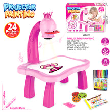 Load image into Gallery viewer, Kids Projector Drawing Table Painting Board Desk Multifunctional Writing Arts Crafts Educational Projection Machine Drawing Toy
