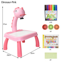 Load image into Gallery viewer, Kids Projector Drawing Table Painting Board Desk Multifunctional Writing Arts Crafts Educational Projection Machine Drawing Toy
