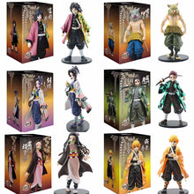 Load image into Gallery viewer, Anime 16CM Demon Slayer Kimetsu no Yaiba Figure Kamado Tanjirou Action Figure Agatsuma Zenitsu Nezuko Warrior PVC Model Toys

