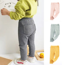 Load image into Gallery viewer, Baby Girls Boys Leggings Cotton Pants for diapers Spring Autumn Kids Girl Elastic Pants Fashion High Waist Long Trousers Children's Big Butt Pant
