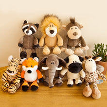 Load image into Gallery viewer, 25/35cm Cute Stuffed Toys for Kids Forest Jungle Animal Plush Dolls Lion Tiger Elephant Giraffe Fox Raccoon Monkey Cartoon Toys for Children Gifts

