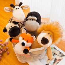Load image into Gallery viewer, 25/35cm Cute Stuffed Toys for Kids Forest Jungle Animal Plush Dolls Lion Tiger Elephant Giraffe Fox Raccoon Monkey Cartoon Toys for Children Gifts
