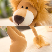 Load image into Gallery viewer, 25/35cm Cute Stuffed Toys for Kids Forest Jungle Animal Plush Dolls Lion Tiger Elephant Giraffe Fox Raccoon Monkey Cartoon Toys for Children Gifts
