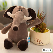 Load image into Gallery viewer, 25/35cm Cute Stuffed Toys for Kids Forest Jungle Animal Plush Dolls Lion Tiger Elephant Giraffe Fox Raccoon Monkey Cartoon Toys for Children Gifts
