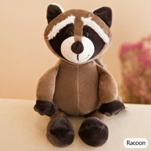 Load image into Gallery viewer, 25/35cm Cute Stuffed Toys for Kids Forest Jungle Animal Plush Dolls Lion Tiger Elephant Giraffe Fox Raccoon Monkey Cartoon Toys for Children Gifts
