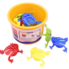 Load image into Gallery viewer, 12pcs Jumping Frogs Toys with Bucket hildren Finger Action Training Toy Birthday Party Favors Little Gifts
