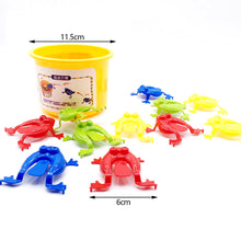 Load image into Gallery viewer, 12pcs Jumping Frogs Toys with Bucket hildren Finger Action Training Toy Birthday Party Favors Little Gifts
