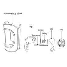 Load image into Gallery viewer, Baby Stroller Cup Holder Universal Bottle Rack 360 Rotatable Cup Holder for Stroller Milk Bottle Carrying Case
