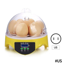 Load image into Gallery viewer, Mini 7 Egg Incubator Poultry Incubator Brooder Digital Temperature Control Egg Incubator Hatcher for Chicken Bird Egg
