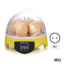 Load image into Gallery viewer, Mini 7 Egg Incubator Poultry Incubator Brooder Digital Temperature Control Egg Incubator Hatcher for Chicken Bird Egg
