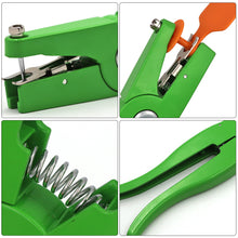 Load image into Gallery viewer, Farm Animal Ear Tag Pliers Green Metal Ear Thorn Tongs Swine Sheep Pig Cow Goat Rabbit Identification Tool
