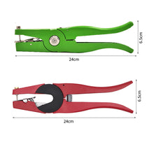 Load image into Gallery viewer, Farm Animal Ear Tag Pliers Green Metal Ear Thorn Tongs Swine Sheep Pig Cow Goat Rabbit Identification Tool
