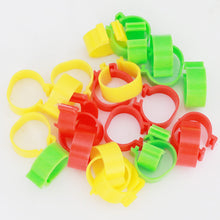 Load image into Gallery viewer, 100PCS Chicken Foot Ring Marker Reusable Poultry Leg Label Buckle Ring 16mm/20mm for Farm Chick Duck Goose Suplies
