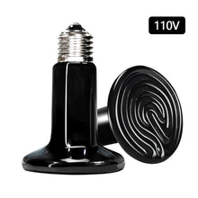 Load image into Gallery viewer, Reptile Heat Lamps Snake Tortoises Lizard Amphibian Heating Bulb Infrared Ceramic Lamp 110V 25w/50W/75W/100W/150W/200W Heating Equipment
