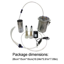 Load image into Gallery viewer, Durable Stainless Steel 2L Electric Pulse Milking Machine Tools with Adjustable Suction Goat Sheep Milk Tray for Farm
